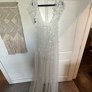 Wedding Floral Cape/Veil